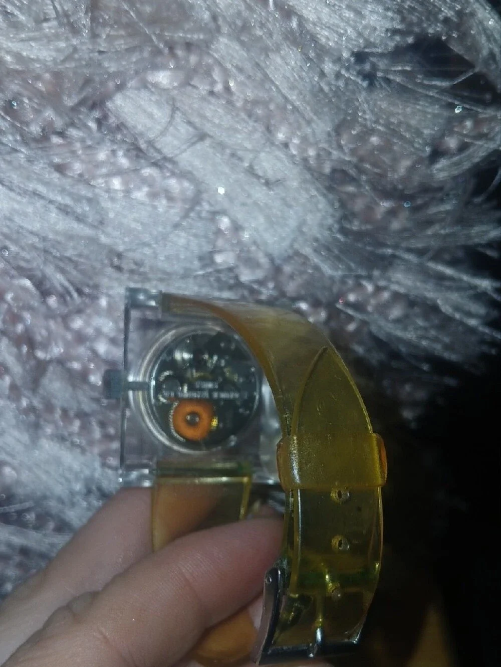 Sutton Lucite Vintage 70's Swiss Made Men's Watch Needs Battery